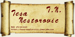Teša Nestorović vizit kartica